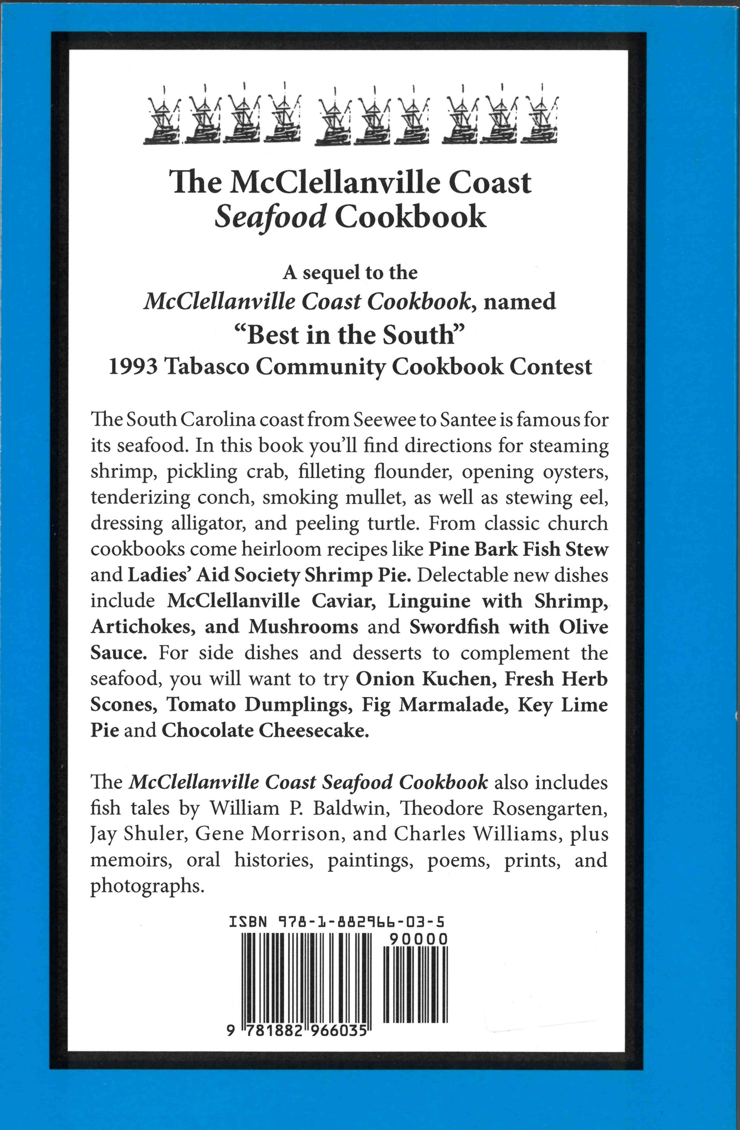 The McClellanville Coast Seafood Cookbook ~ McClellanville Arts Council